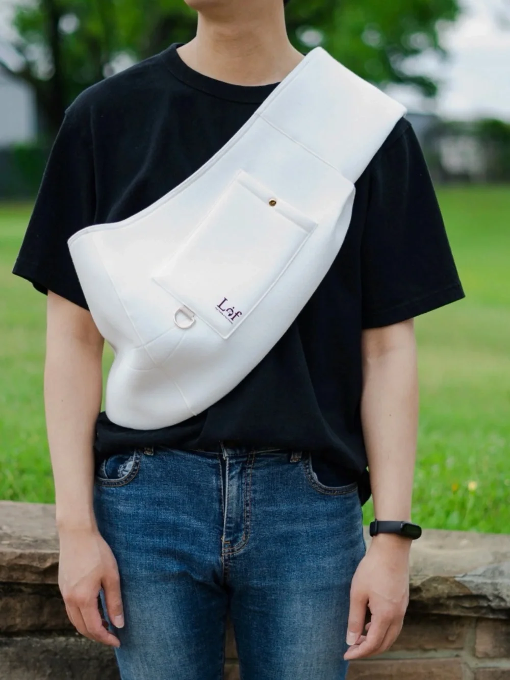 Lof Neoprene Pet Sling Carrier - Gray